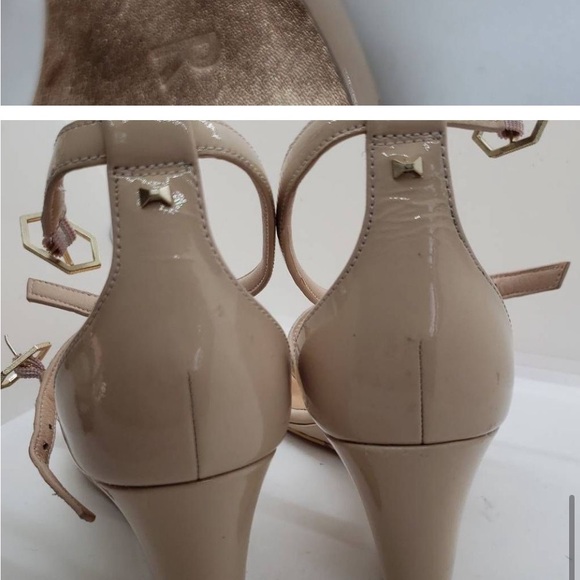 Ted Baker nude patent leather strappy wedge sandals Size 9 - Picture 4 of 9